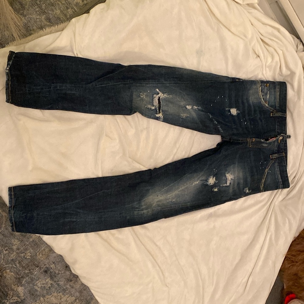 DSquared denim, never worn. Roll up the cuff to show the writing Wild 2 Ride